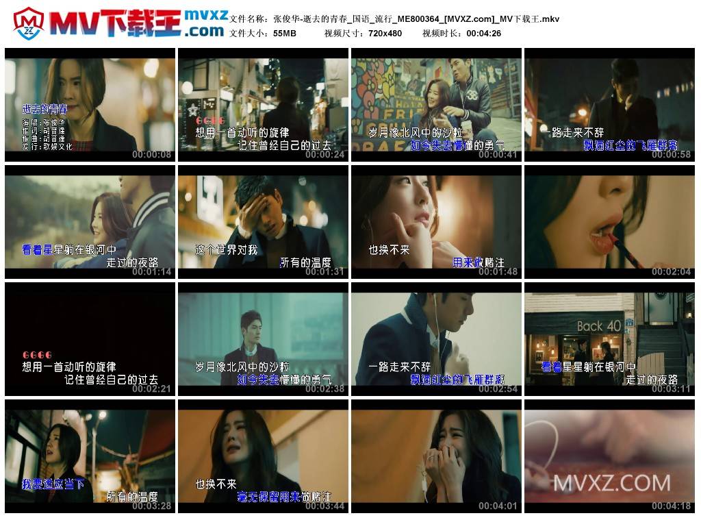 张俊华-逝去的青春_国语_流行_ME800364